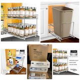 Kitchen Organizers Cabinets - Sliding Pull-Out Pantry Shelves – Home Shelf by LYNK PROFESSIONAL in Houston, Texas