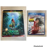 Raya and the Last Dragon Blu-Ray & Mulan NEW in Houston, Texas