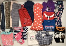 21pc Lot - Girls' 2T / 24mo Clothes - Pants Tops Bathing Suit PJ's + in Bellaire, Texas