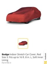 Stretch Car Cover, Red Size 3 Budge soft in Sugar Grove, Illinois