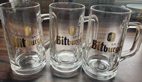 Three - Bitburger .5 Liter Beer Mugs in Grafenwoehr, GE