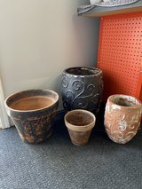 Terracotta flower pots in Naperville, Illinois