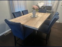 Marble Dinning Table with 6 chairs in Naperville, Illinois