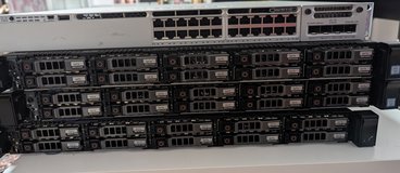 Servers and switch in Stuttgart, GE