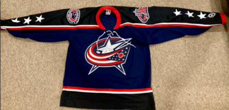 Vintage Koho NHL Columbus Blue Jackets Hockey Jersey (Size Adult Med) in Bolling AFB, DC