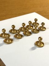 11 Vintage Gold Metal Tuxedo Shirt Button Studs in Aurora, Illinois