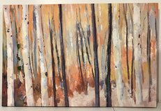 Large Framed Canvas tree trunk Wall Art- 3ftW x 2'H *EUC* in Bartlett, Illinois
