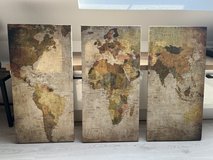 World Map on Canvas in Stuttgart, GE