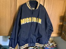 Steve & Barry’s Extra Large Michigan wolverines button jacket in excellent condition.  Polyvinyl... in Bolingbrook, Illinois