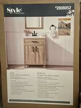 Style Selections 24-in vanity with top and mirror in Fort Leonard Wood, Missouri