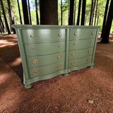 Huge Bedroom Dresser Solid Wood Eight Drawers 68x18x41 New in Houston, Texas