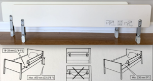 Ikea Vikare Toddler Bed Safety guard Rail - *$10 Each -OR- $15 takes BOTH* in Chicago, Illinois