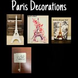 Assorted Paris Decor Lot in Clarksville, Tennessee