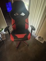 Red and black gaming chair in The Woodlands, Texas
