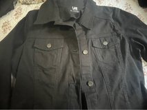 size medium Lee black stretch denim jacket in The Woodlands, Texas