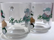 Marshall Fields Glass Coffee Mugs, Santa bears in Glendale Heights, Illinois