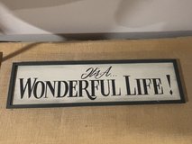 “It’s a Wonderful Life” Wood Sign - 24” x 6-1/2” in Lockport, Illinois