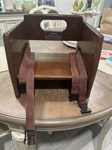 wooden booster chair in Fort Polk, Louisiana