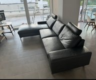 Designer real leather sofa with storage in Stuttgart, GE