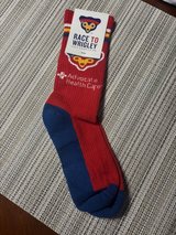 New “Race to Wrigley” Socks - 2023 Charity 5K in Glendale Heights, Illinois