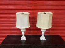 Mid Century Carved Marble Table Lamps in Bolling AFB, DC