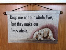 Sweet Dog Wall Art, 8”x13” Fabric in Tomball, Texas