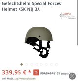 Half cut helmet NIJ 3A in Ramstein, Germany
