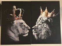 Lion and lioness picture in Ramstein, Germany