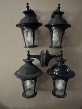 Set of 4 Metal Outdoor Lights in Aurora, Illinois
