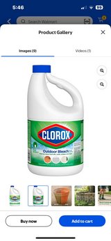 Outdoor Clorox bleach 81 fl oz in Beaufort, South Carolina