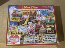 NEW “Vintage Signs” White Mountain Jigsaw Puzzle-1000 Pieces in Aurora, Illinois