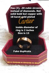 Cartier Love Ring        ( fake duplicate ) in Alamogordo, New Mexico