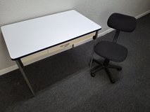 Metal-topped Craft Table with Chair in Alamogordo, New Mexico