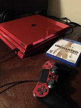 Custom Red PS4 Pro + Uncharted Collection in Clarksville, Tennessee
