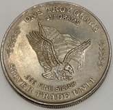 One Troy Ounce silver, 1981 US Strategic Silver Stockpile in Wiesbaden, GE