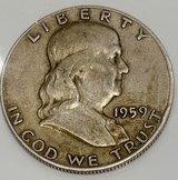 1959-D Franklin Half Dollar in Wiesbaden, GE
