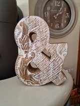Wooden ampersand in Ramstein, Germany