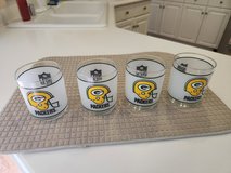 "4" 1980's GREEN BAY PACKERS Football Mobil Gas NFL Helmet Glasses in Chicago, Illinois