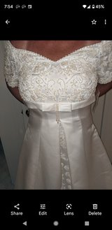 Wedding dress front closeup in Wheaton, Illinois