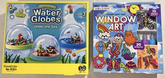 New! Set of 2 Make your own Kits Water Globes & Window Art Sun Catchers *$10 Takes 1 or BOTH Sets* in Wheaton, Illinois