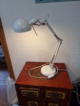 Desk lamp white powder coated in Ramstein, Germany