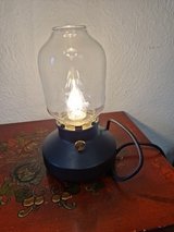 Glass and black metal light/ lamp in Ramstein, Germany