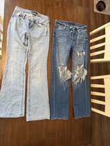 Aeropostale jeans 2 pair female size 00 in Aurora, Illinois