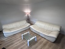 Leather Couches and coffee table in Ramstein, Germany