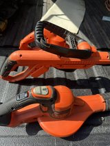 Black and Decker Weedeater and 2 Blowers 2 Batteries and Charger in Perry, Georgia