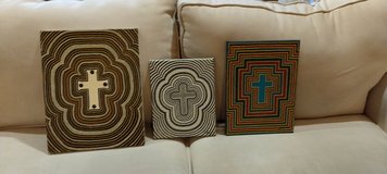 Dot paintings in Kingwood, Texas