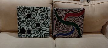 Dot paintings in Kingwood, Texas