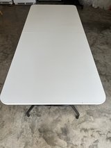 White Meco Wood Folding Table 30” x 72” in Macon, Georgia