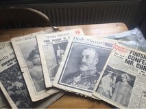 Vintage Newspapers 1930’s Royal Family in Lakenheath, UK