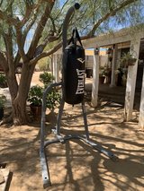 Everlast punching bag and stand in Yucca Valley, California